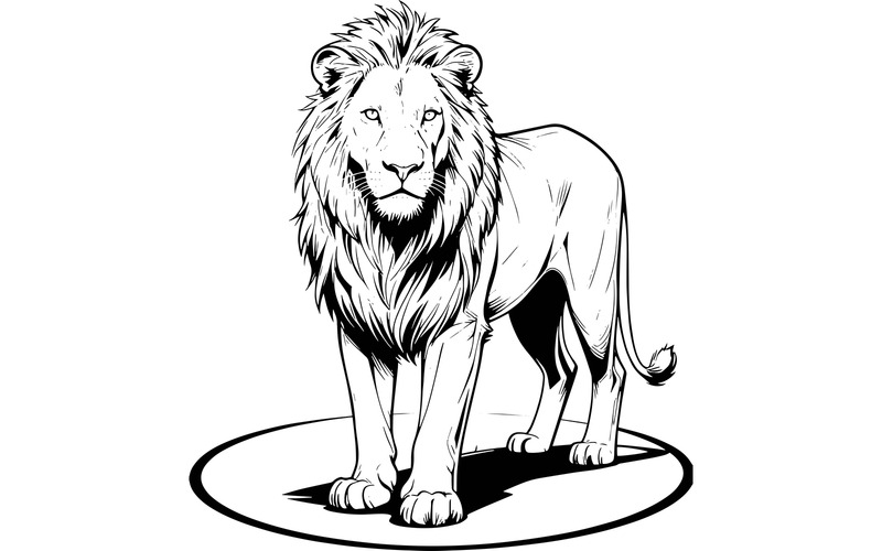 Portrait Cat Ai Illustration Image + Vector Line Art - Features Image 2