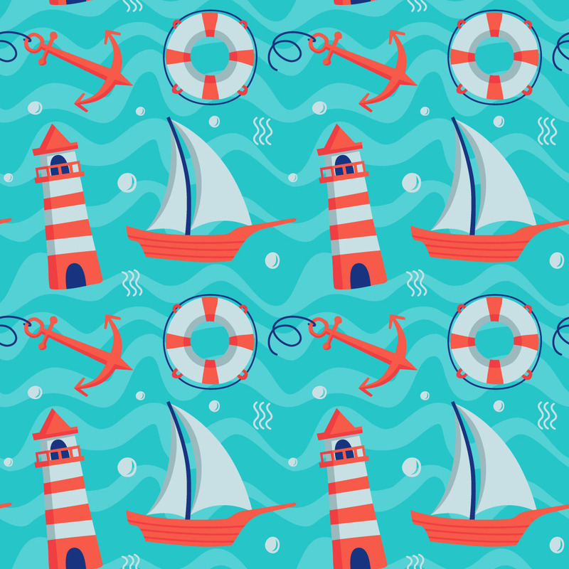 Nautical Seamless Pattern - Features Image 1