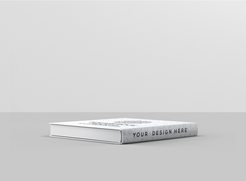Mockup di libro quadrato con copertina rigida - Caratteristiche Immagine 7