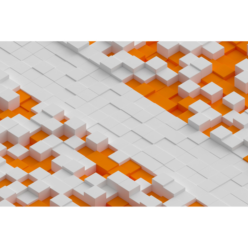 3D Würfel Hintergründe Orange und Weiß - Eigenschaften Bild 3