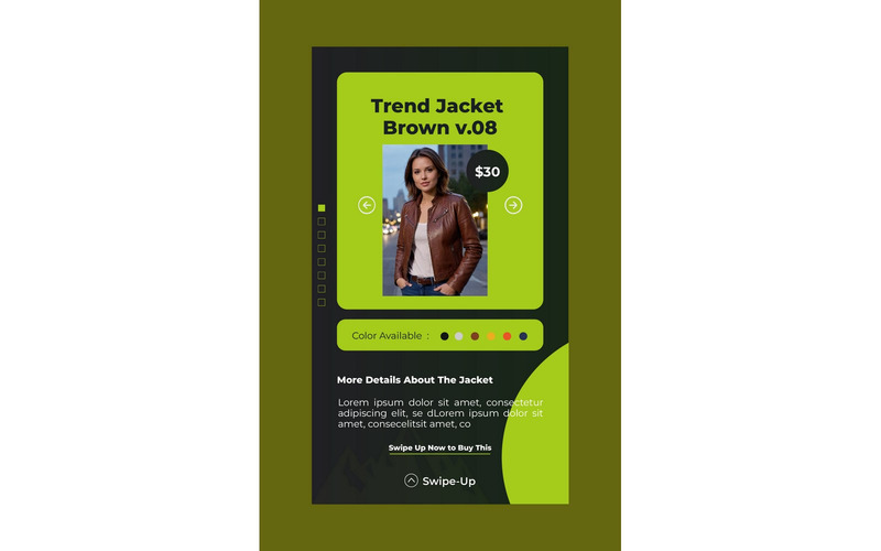 Instagram Stories Trend Jacket Brown - Features Image 1