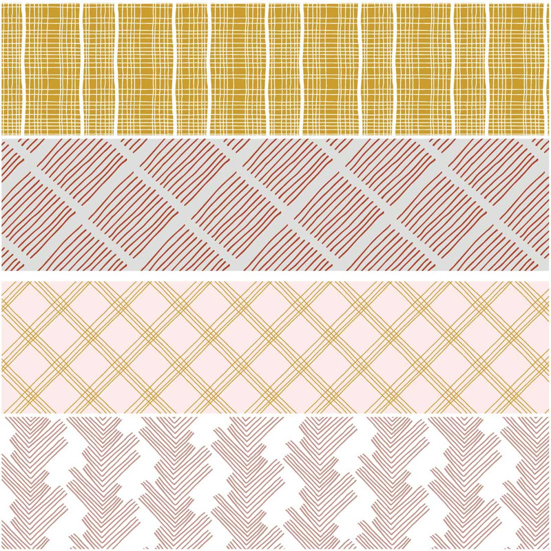 Modelli disegnati a mano delle linee del tramonto - Caratteristiche Immagine 3