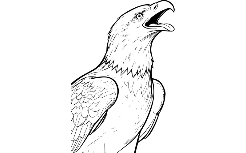 Närbild av örn 1 (AI-illustrationsbild + vektorgrafik) - Features Image 2