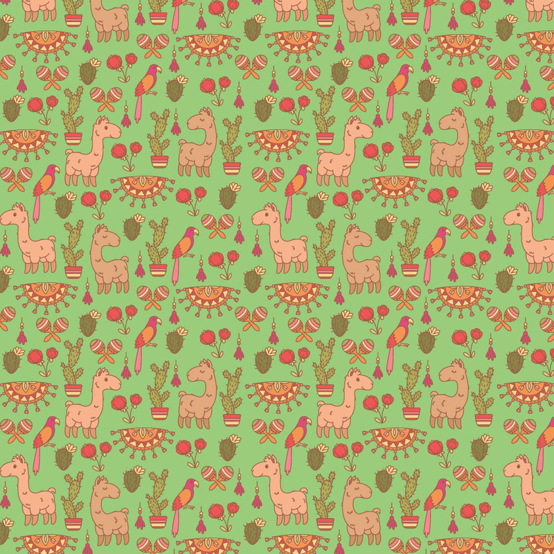 Kawaii llamas seamless Pattern - Features Image 2