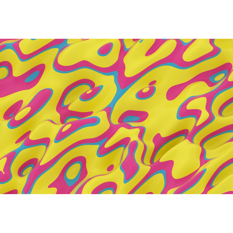 Streszczenie 3d faliste linie tła Retro kolor - Obraz funkcji 6