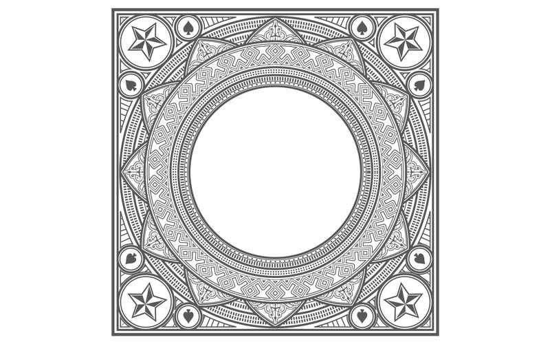 Quadratische Zierrahmen im Vektor - Eigenschaften Bild 15