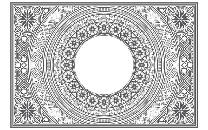 Rectangle Ornamental Frames in Vector - Features Image 3