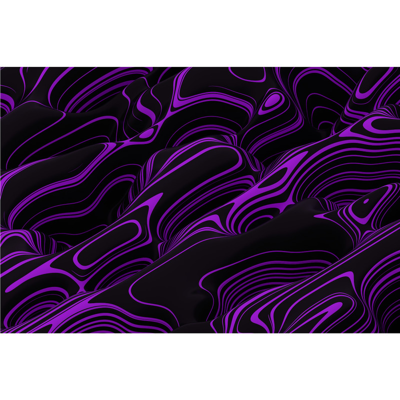 Abstract Wavy Lines Background - Purple and Black