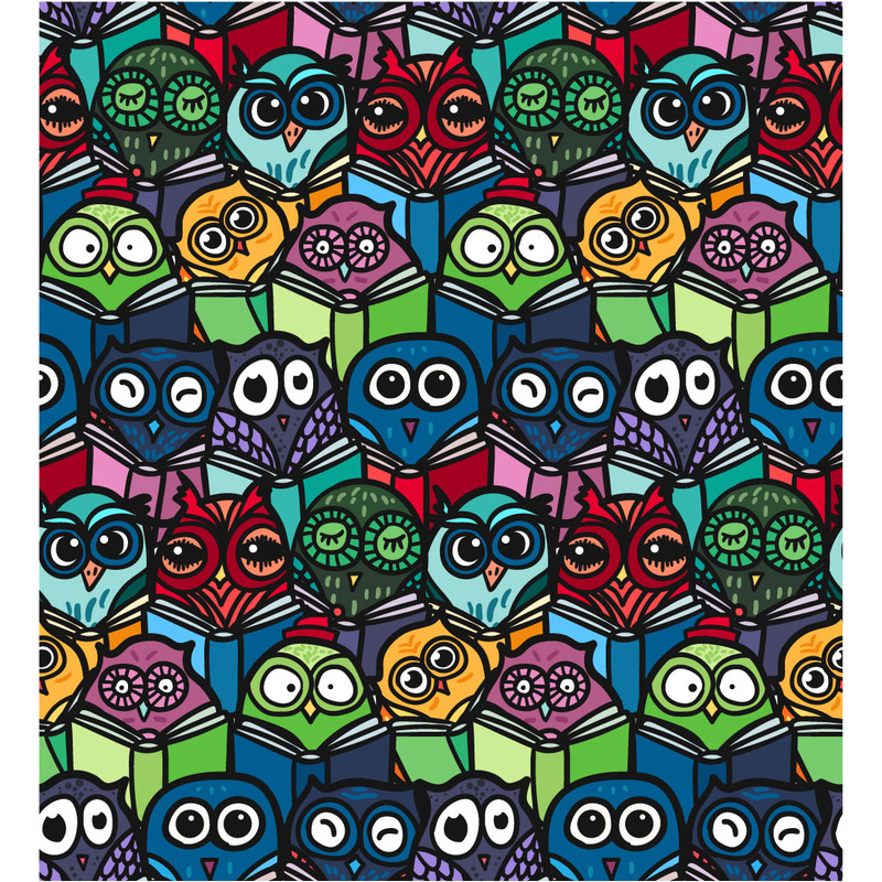 Patrones divertidos de búhos con libros - Características Imagen 12