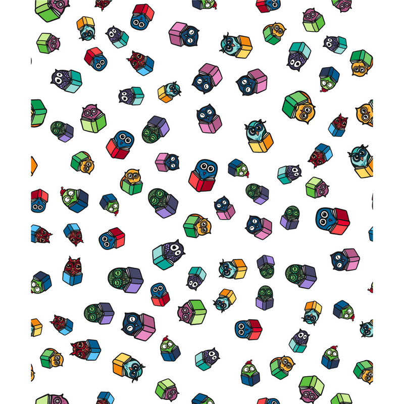 Patrones divertidos de búhos con libros - Características Imagen 6