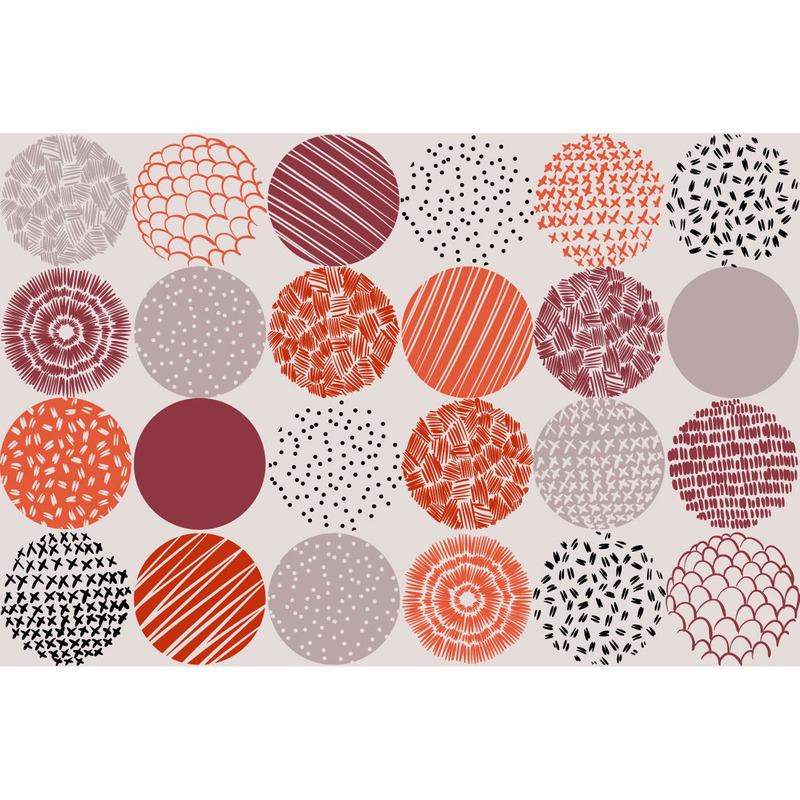 Decori rotondi Memphis Elements Seamles Patterns - Caratteristiche Immagine 6