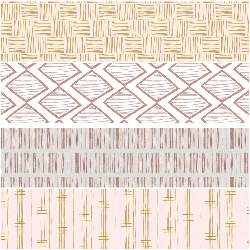 Modelli disegnati a mano delle linee del tramonto - Caratteristiche Immagine 4