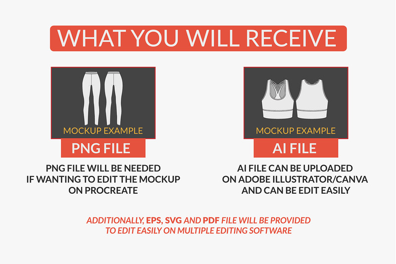 Womenswear Flat Fashion Vector Mockup Bundle - Features Image 7