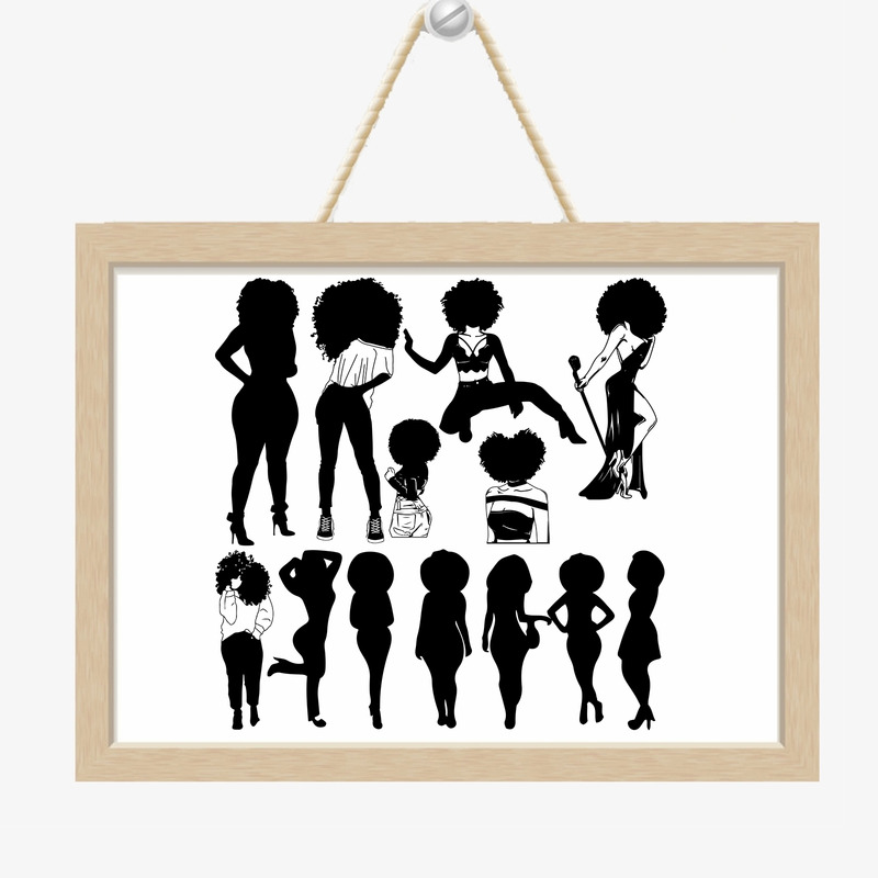 Balck Women svg, Fashion SVG, - Features Image 1