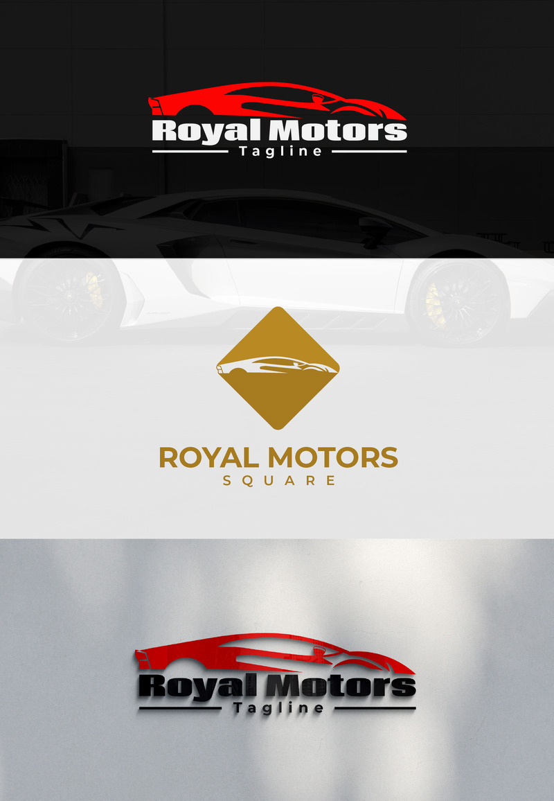 Royal Motors Lamborghini Car Logo Design - Features Image 1
