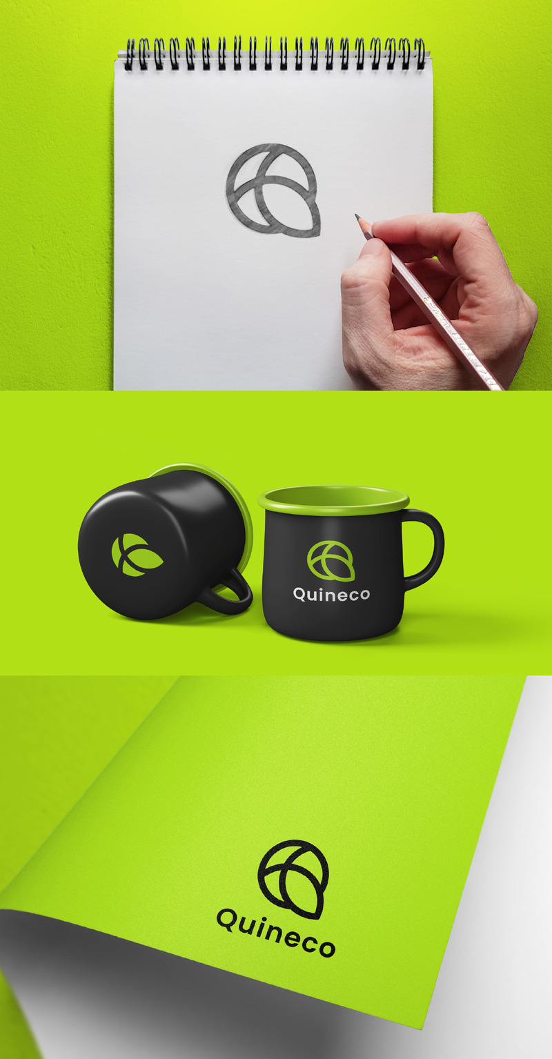 Q letter eco friendly logo design template - Features Image 1