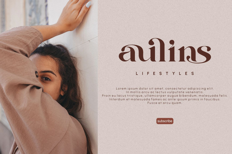 Atios - elegancki krój pisma - Obraz funkcji 2