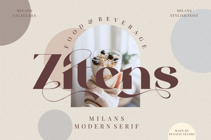Milans_Typeface Modern Serif - Features Image 5