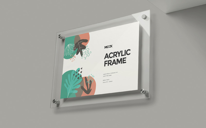 MockSpace Acrylic Frame Mockup 306148 TemplateMonster