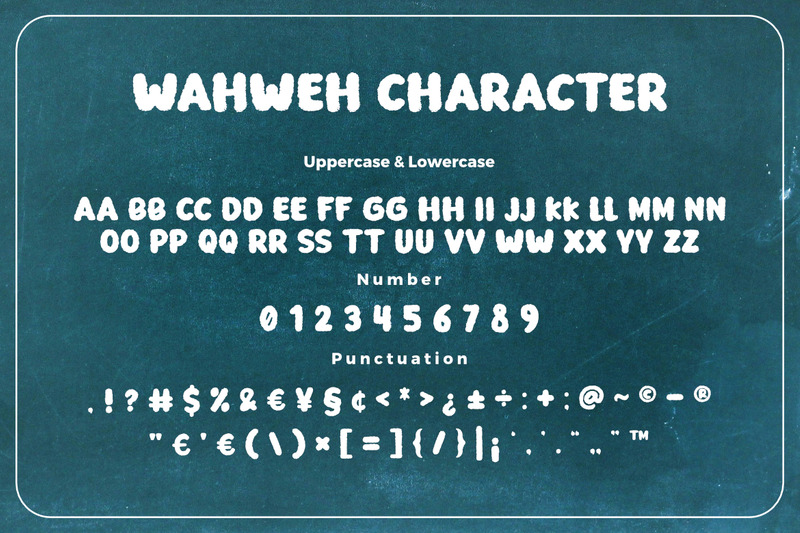 Wahweh a Bold Rough Premium Font - Features Image 5