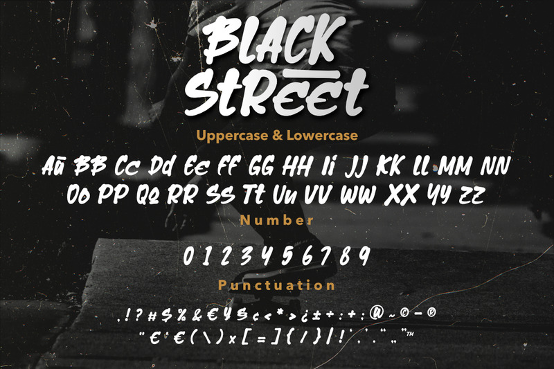Black Street - Urban Marker-lettertype - Features Image 8