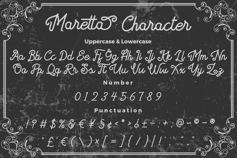 The Maretta a New Monoline Font - Features Image 4