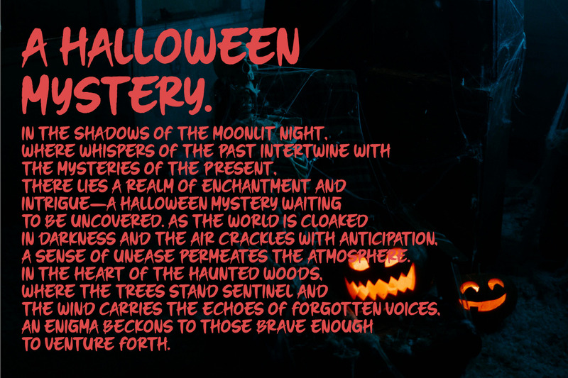 Baranda a Horror Premium Font - Features Image 3