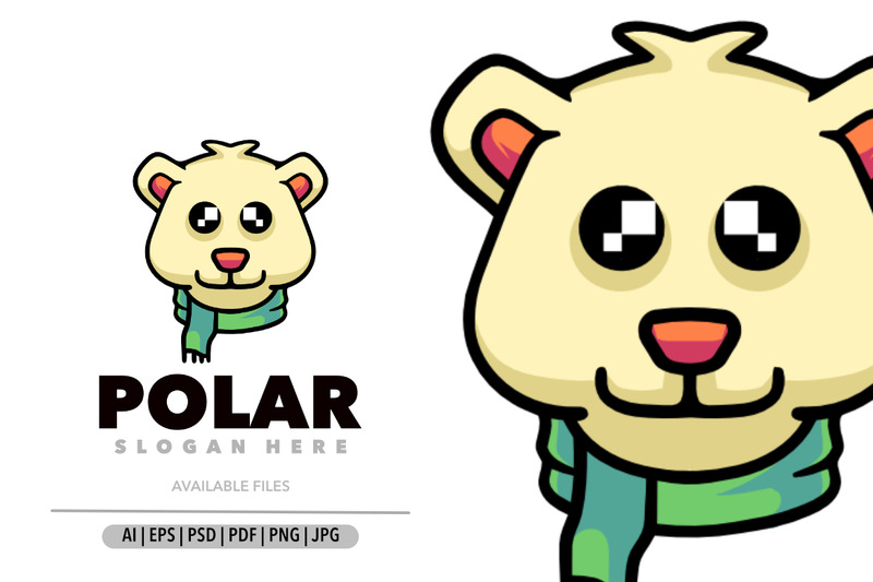 Création de logo tête d'ours polaire - Caractéristiques de l’image 1