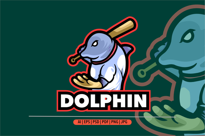 Dolphin mascot logo design for sport design - Features Image 1