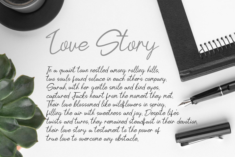 Belysta a Natural Script Font - Features Image 8