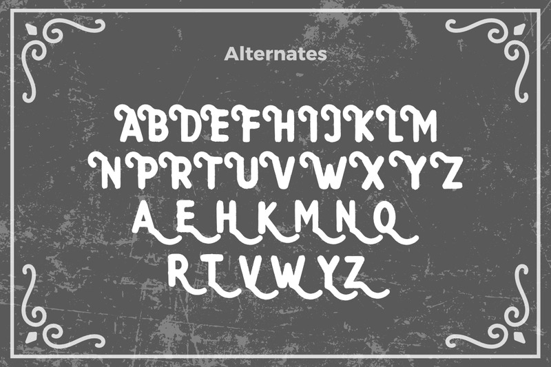 Aerought Handgemaakt Vintage Lettertype - Features Image 1