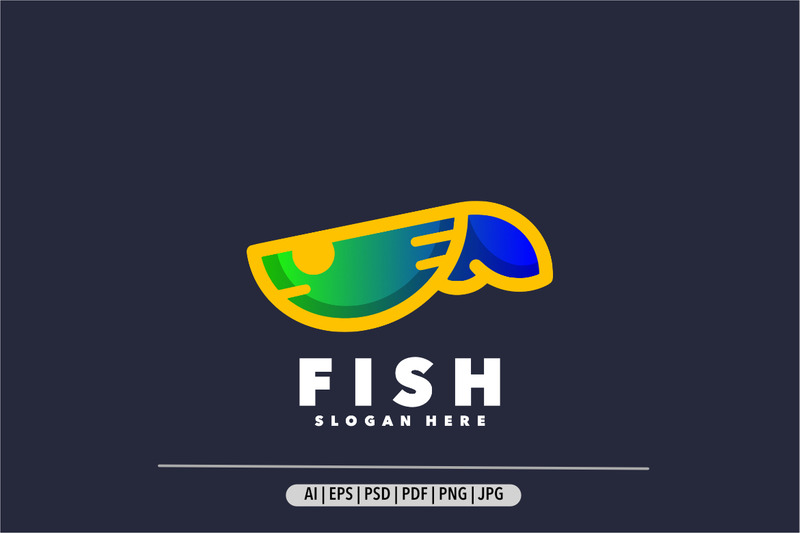 Plantilla de logotipo de diseño verde de pescado - Características Imagen 1