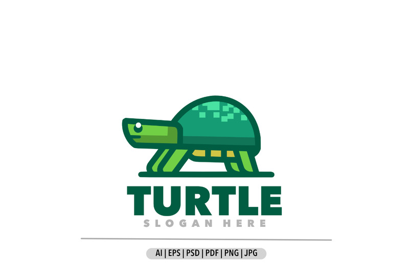 Proste pikselowe logo żółwia zielonego - Obraz funkcji 1