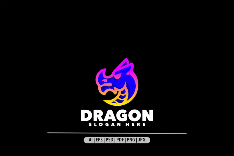 Diseño de plantilla de logotipo degradado de dragón moderno - Características Imagen 1