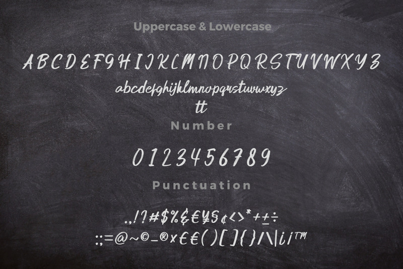 Roebetty - Carattere script pennello - Caratteristiche Immagine 6