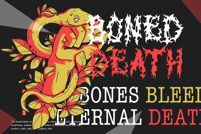 Black Domed – Carattere espositivo in metallo nero brutale - Caratteristiche Immagine 2