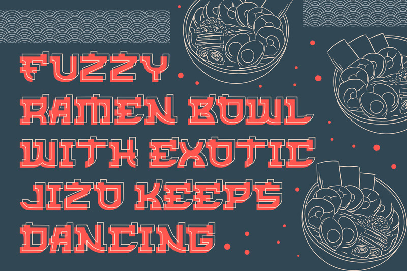 Delosue – czcionka w stylu japońskim - Obraz funkcji 8