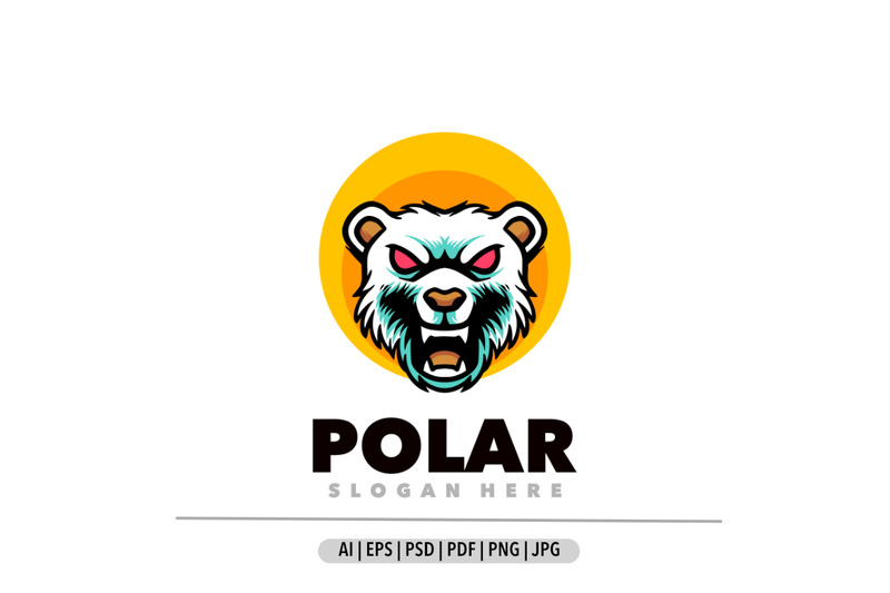 Polar mascot logo design template illustration - Features Image 1