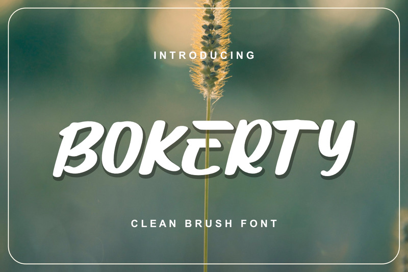 Bokerty a New Brushed Premium Font - Features Image 2