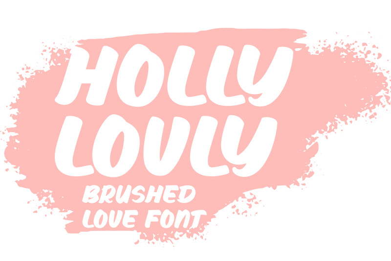 Holly Lovly – czcionka premium Brushed Love - Obraz funkcji 9