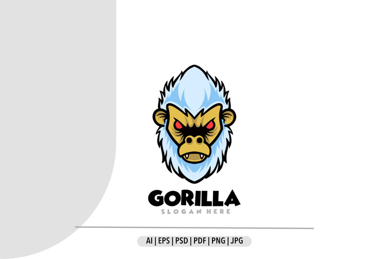 Modèle de logo de mascotte de gorille de singe - Caractéristiques de l’image 1