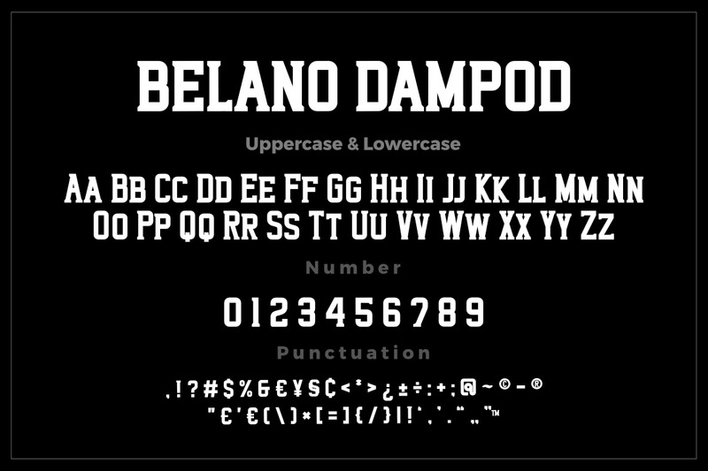 Belano Dampod - czcionka typu Slab Serif - Obraz funkcji 3