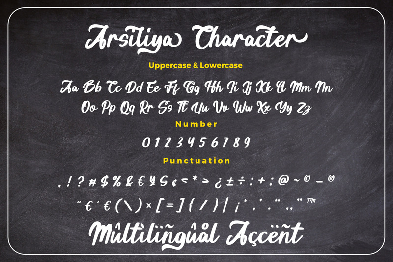 Arsiliya Stylish Script Premium Font - Features Image 8