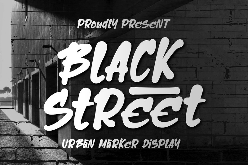 Black Street - Urban Marker-lettertype - Features Image 6