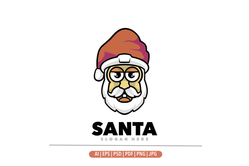 Création de logo de dessin animé de mascotte du père Noël - Caractéristiques de l’image 1