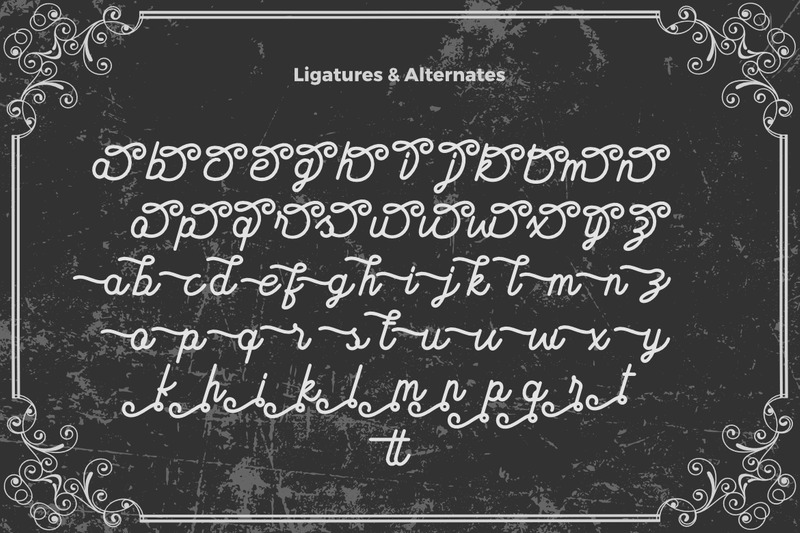 The Maretta a New Monoline Font - Features Image 9