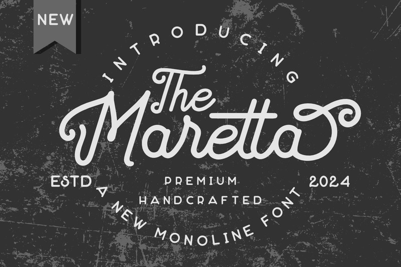 The Maretta a New Monoline Font - Features Image 7