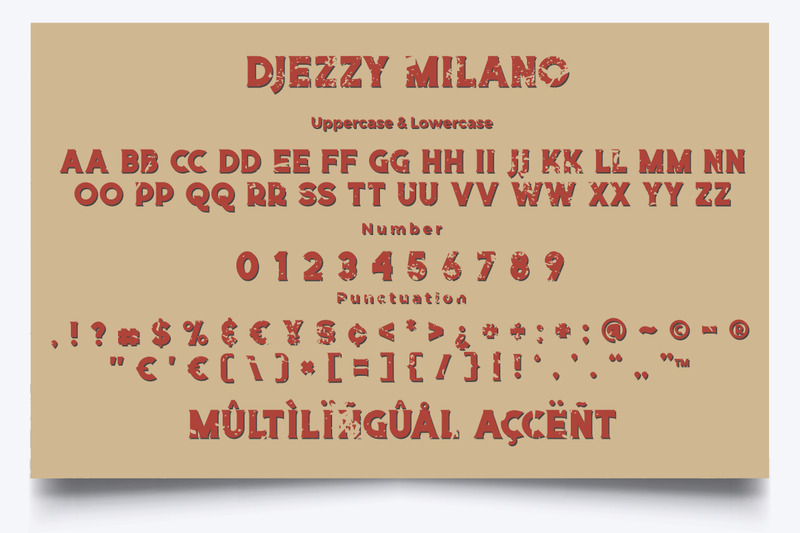 Djezzy Milano Vintage Serif Premium Font - Features Image 5