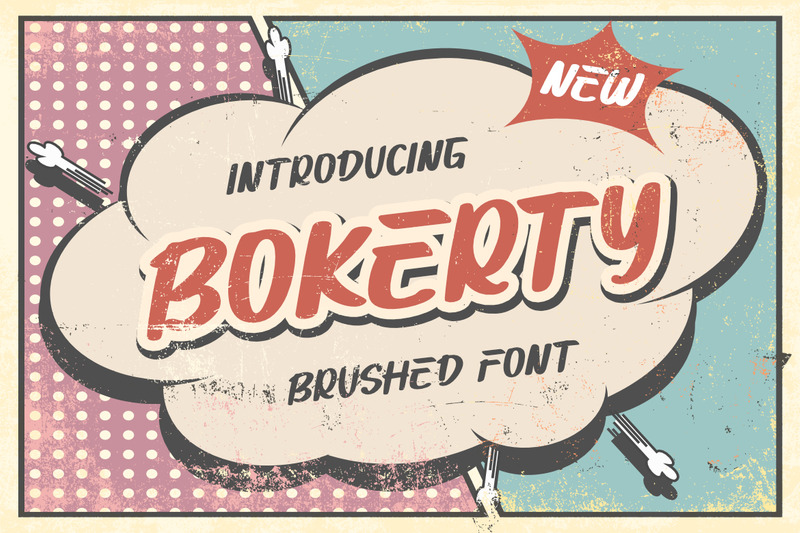 Bokerty a New Brushed Premium Font - Features Image 7