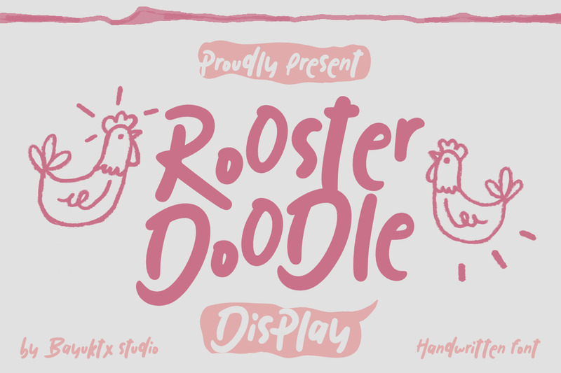 Rooster Doodle – Playful Handwritten Display Font - Features Image 4